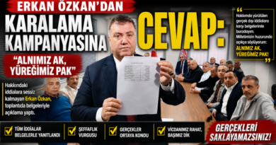 Erkan Özkan’dan karalama kampanyasına cevap: “Alnımız Ak, Yüreğimiz Pak” Erkan Özkan’dan karalama kampanyasına cevap: “Alnımız Ak, Yüreğimiz Pak”
